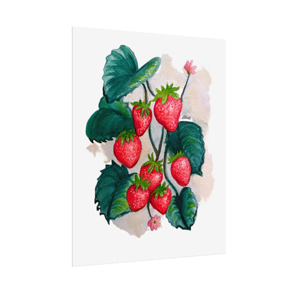 Rolled Posters - Strawberries