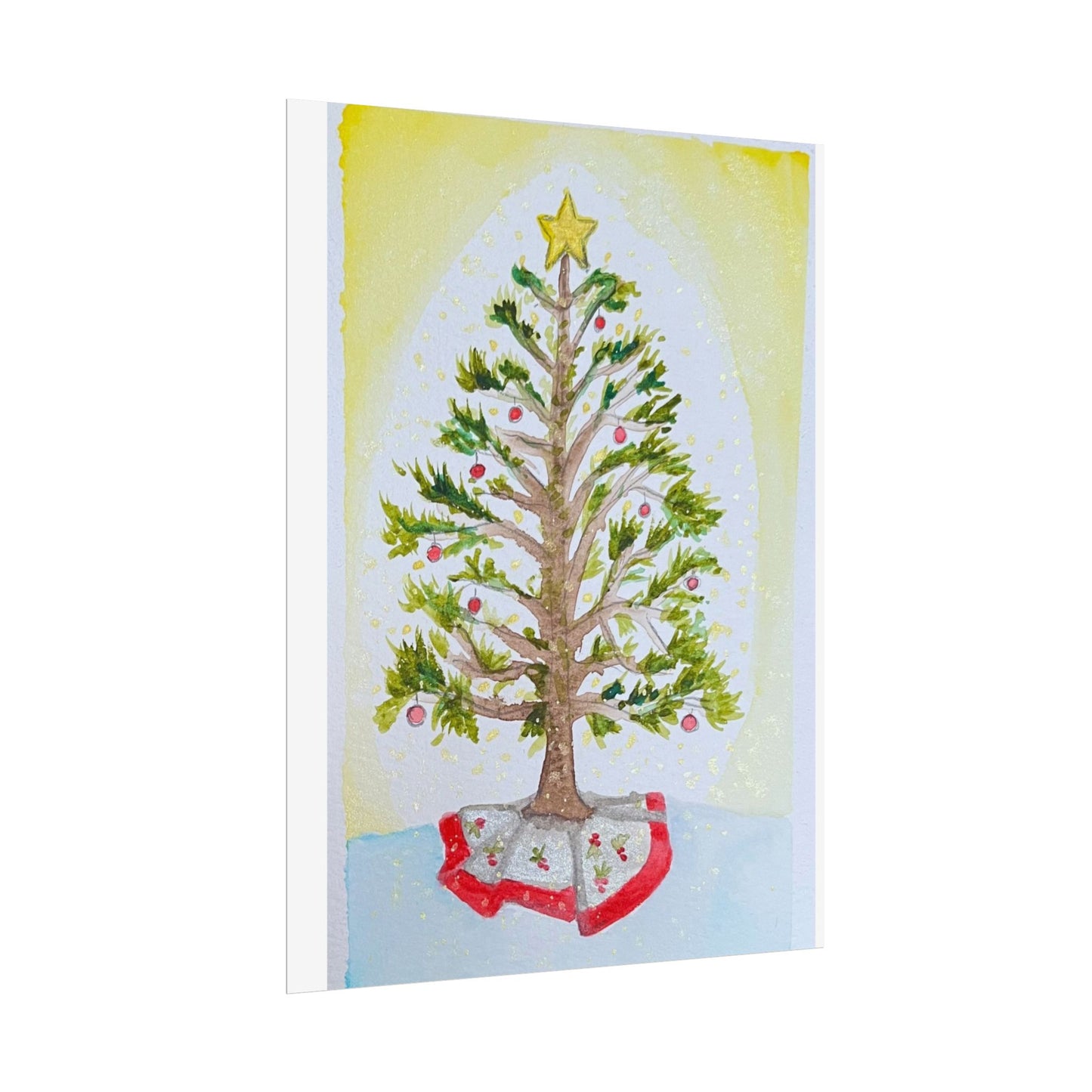 Christmas Tree Rolled Poster - Festive Holiday Decor