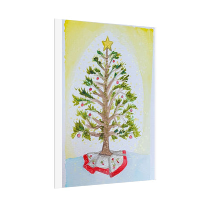 Christmas Tree Rolled Poster - Festive Holiday Decor