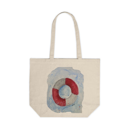 Canvas Shopping Tote - Life buoy