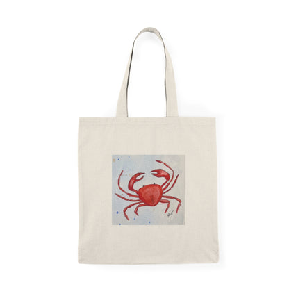 Natural Tote Bag - Crab