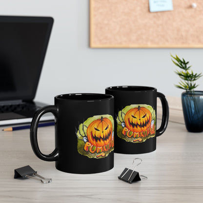 Black Mug (11oz,) - Pumpkin king