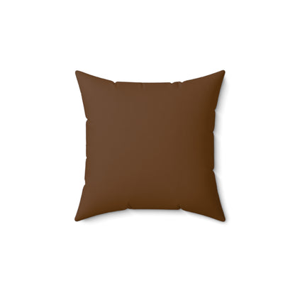 Gingerbread Cookie Decorative Pillow for Cozy Holidays - Brown