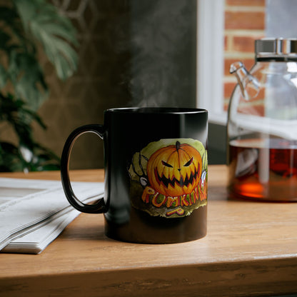 Black Mug (11oz,) - Pumpkin king