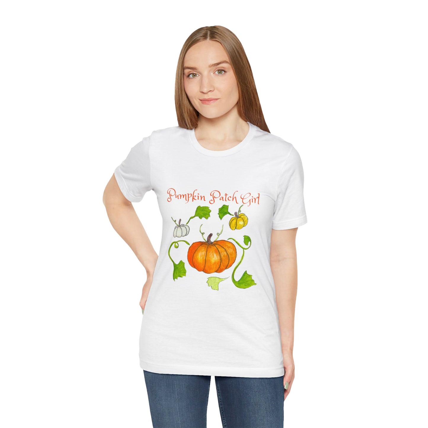 Unisex Jersey Short Sleeve Tee - Pumpkin patch Girl