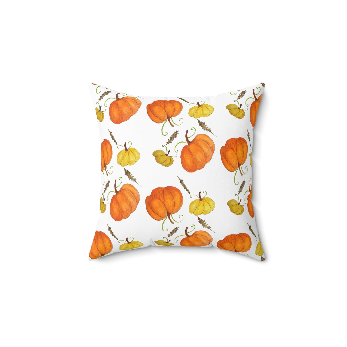 Spun Polyester Square Pillow - pumpkin leaf