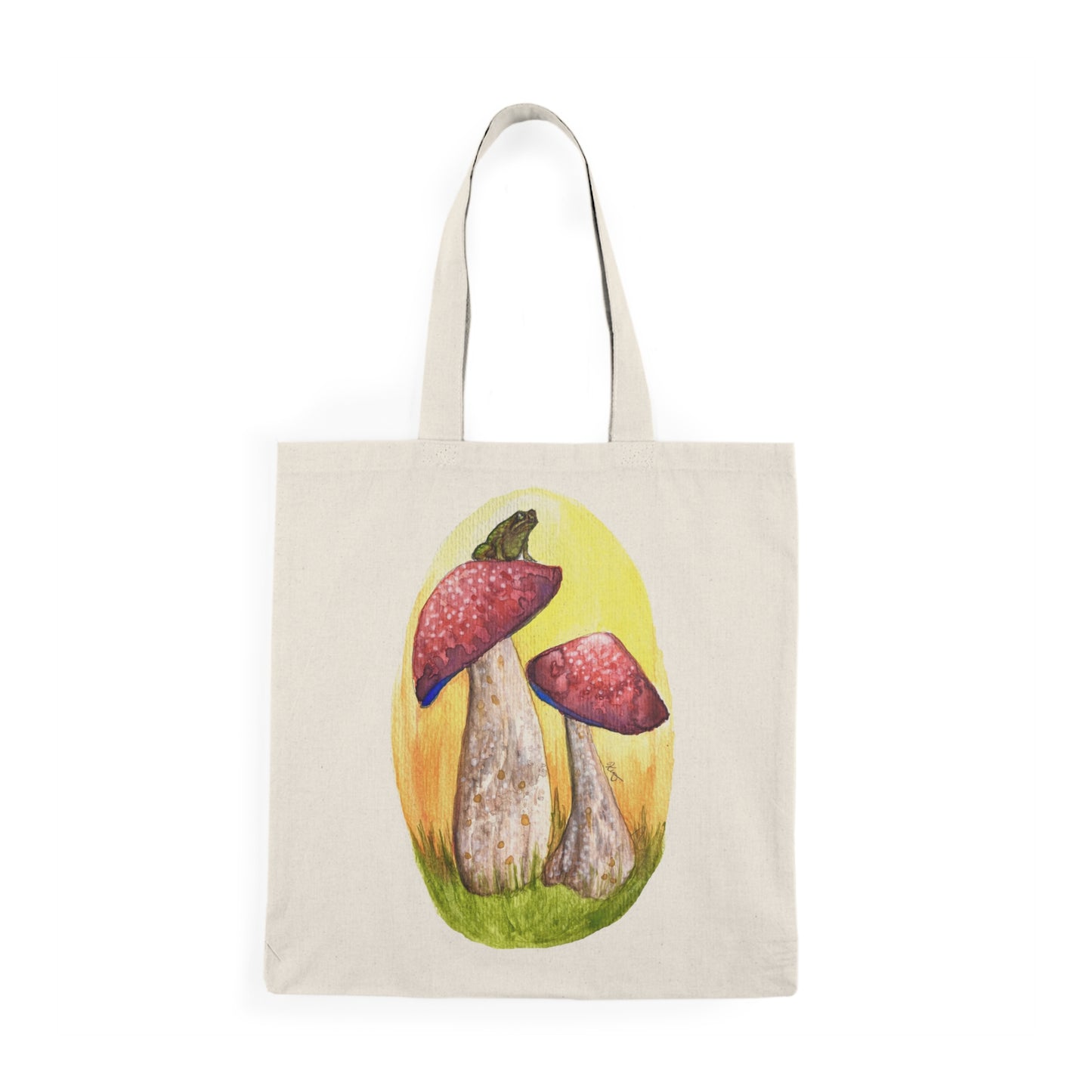 Natural Tote Bag - Mushroom Toad