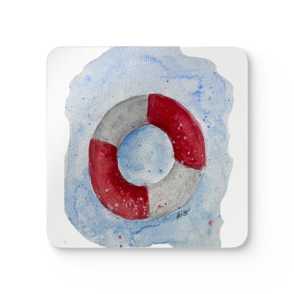 Corkwood Coaster Set - Life Buoy