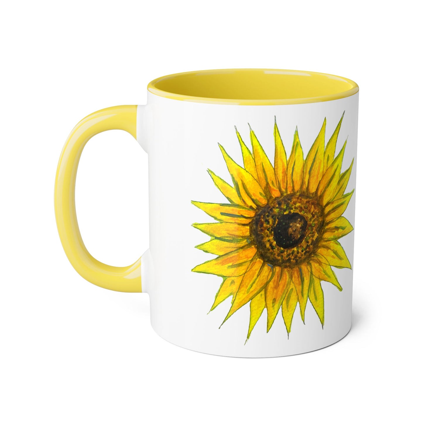 Accent Mugs, 11oz - sunflower