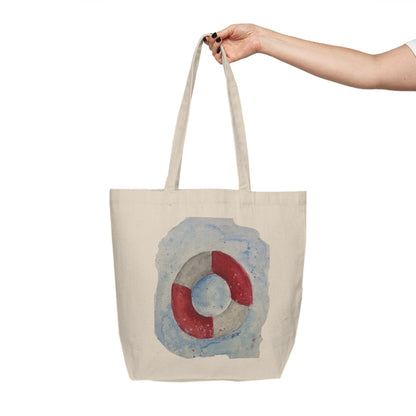 Canvas Shopping Tote - Life buoy