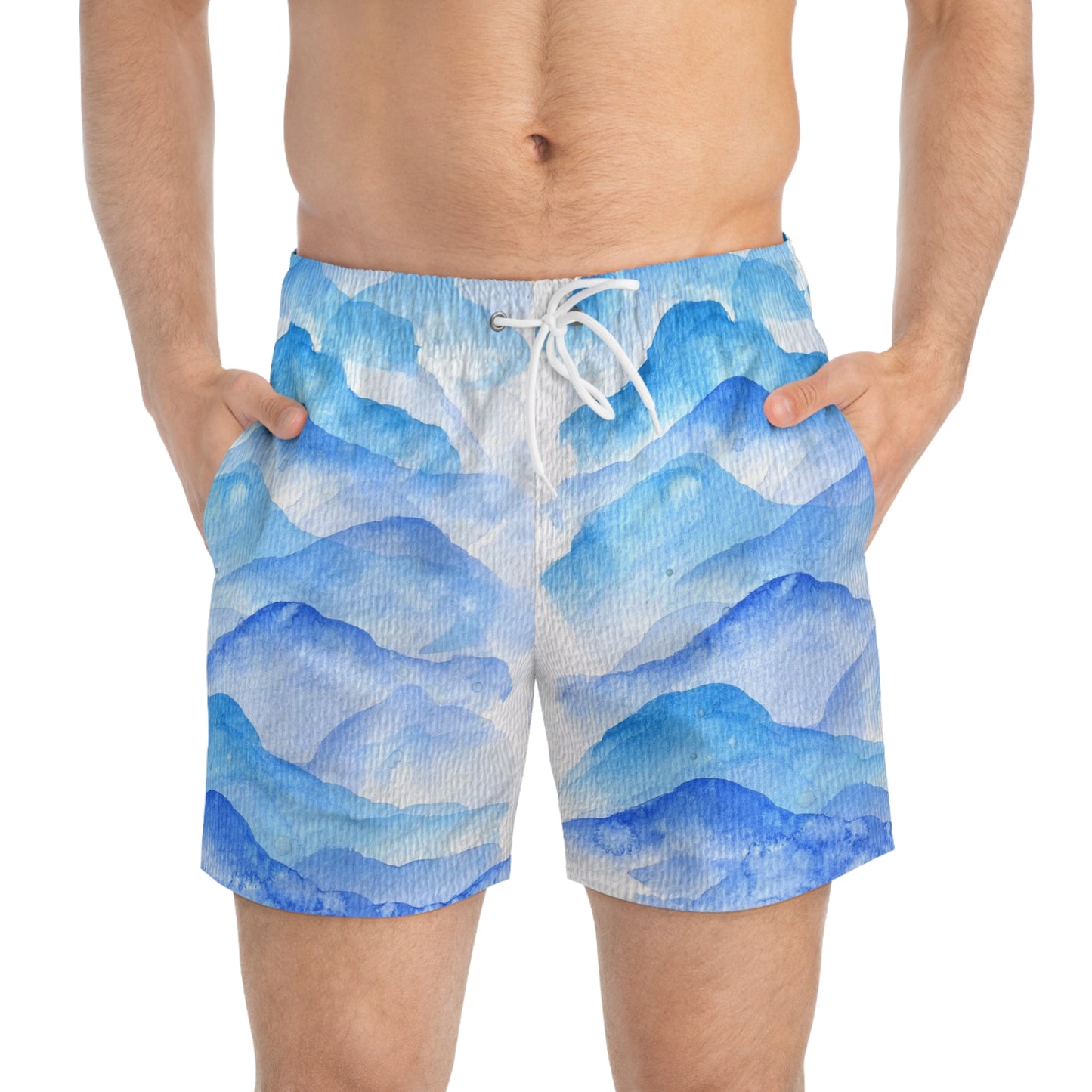 Swim Trunks (AOP) - Coastal accent