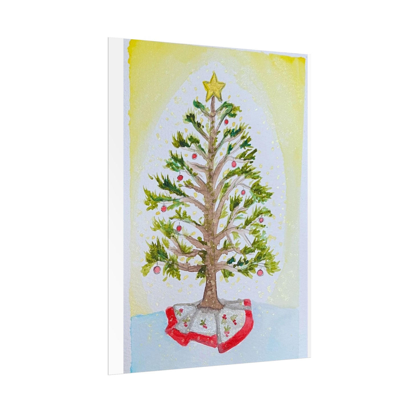 Christmas Tree Rolled Poster - Festive Holiday Decor