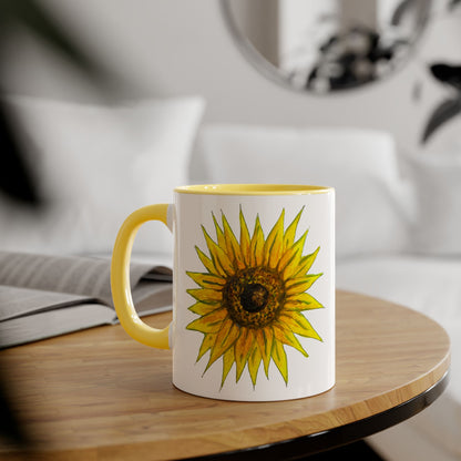 Accent Mugs, 11oz - sunflower