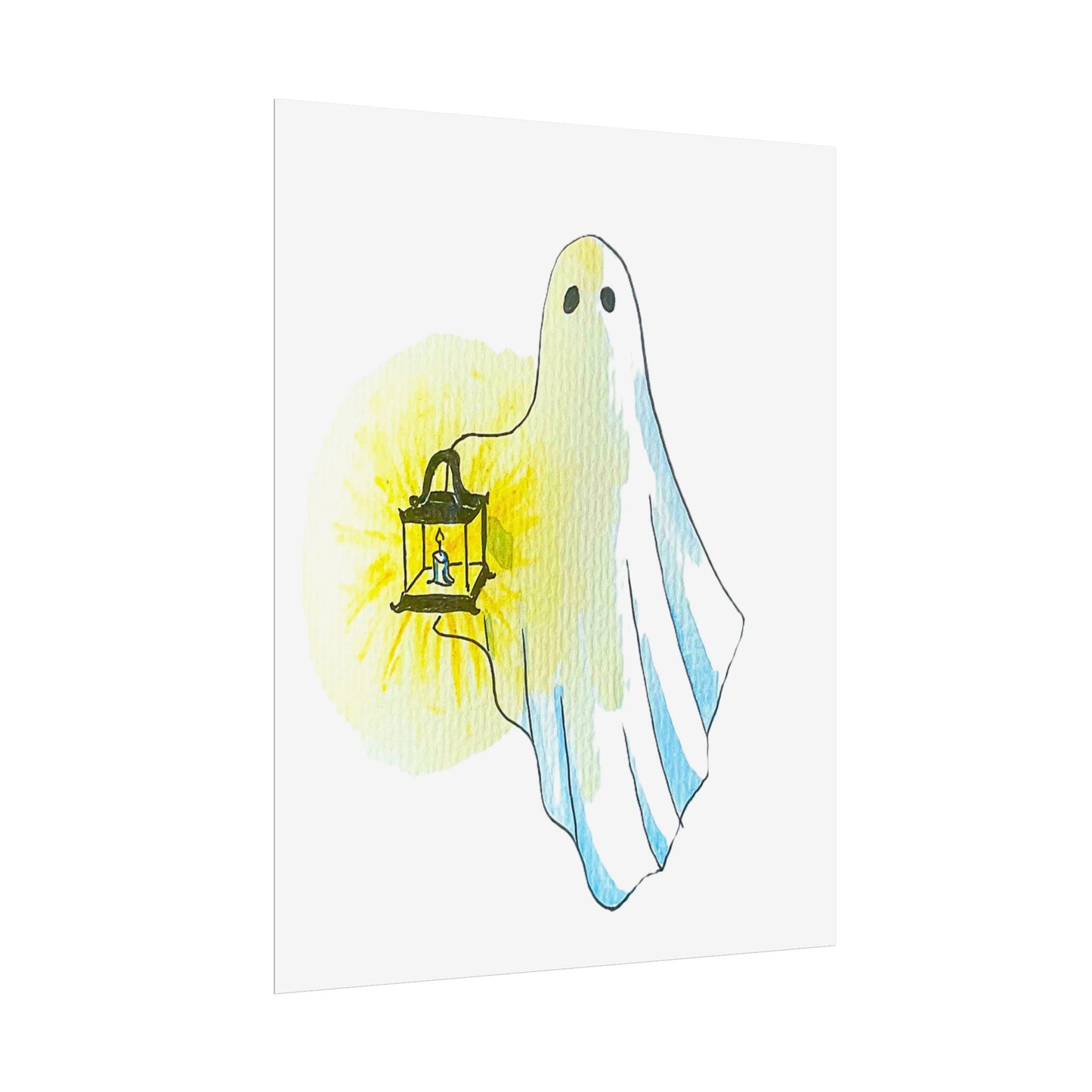 Rolled Posters - colored ghost