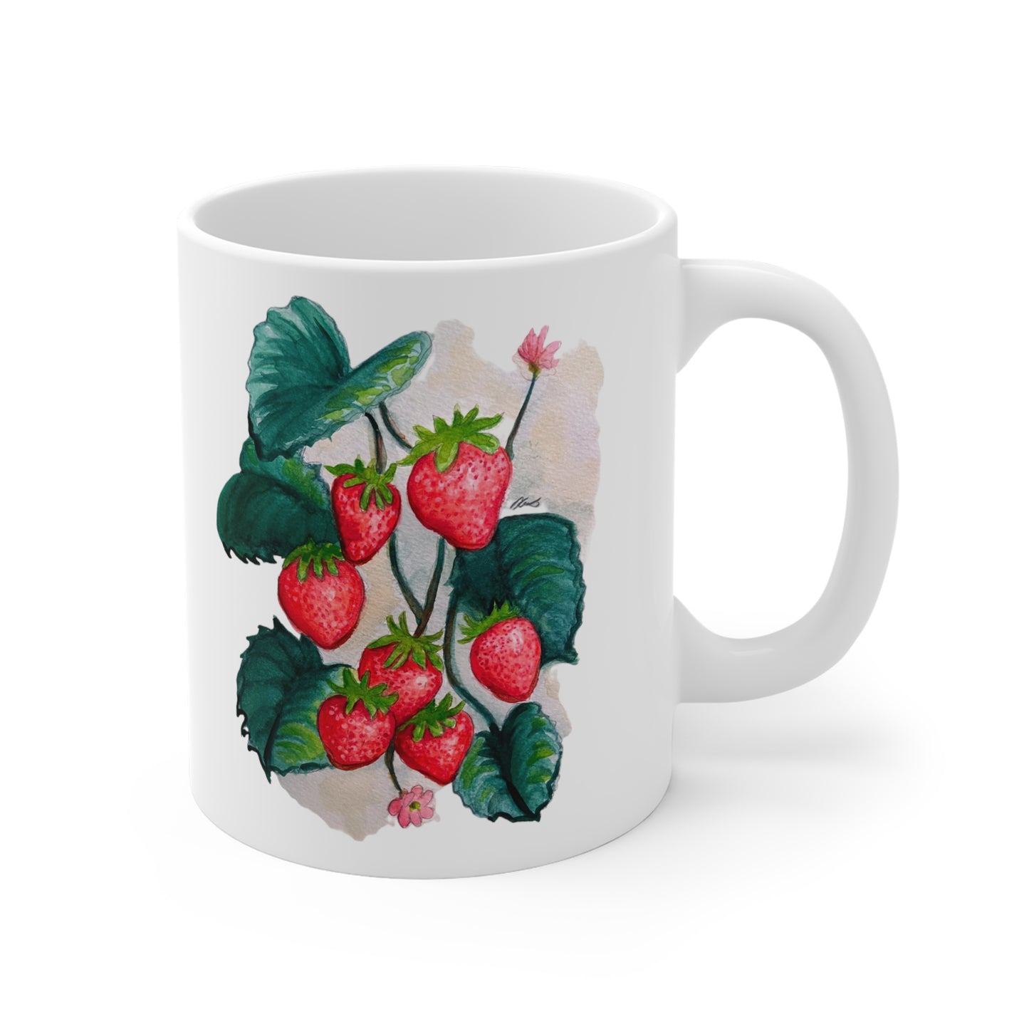 Ceramic Mugs (11oz\15oz\20oz) - Strawberry