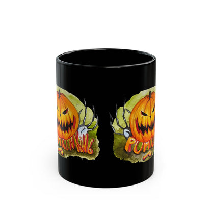 Black Mug (11oz,) - Pumpkin king