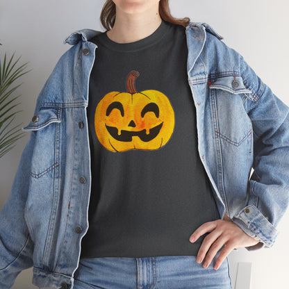 Unisex Heavy Cotton Tee - Pumpkin smile