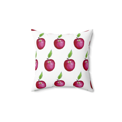 Spun Polyester Square Pillow - Apple