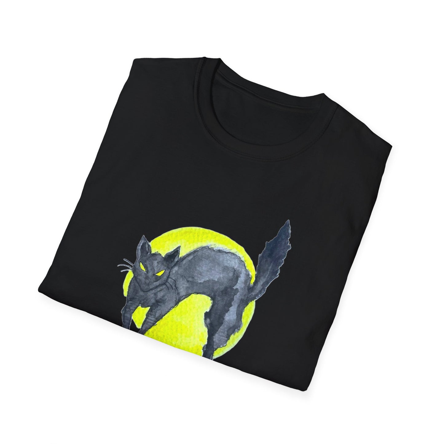 Unisex Softstyle T-Shirt - Cat moon