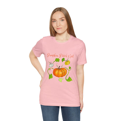 Unisex Jersey Short Sleeve Tee - Pumpkin patch Girl