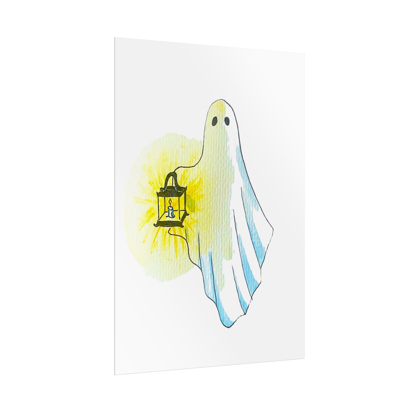 Rolled Posters - colored ghost