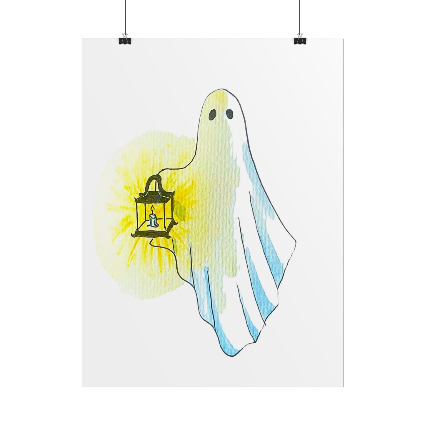 Rolled Posters - colored ghost