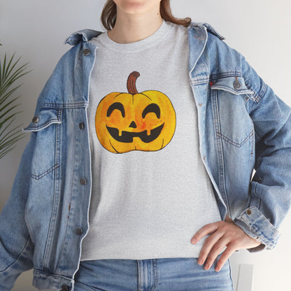 Unisex Heavy Cotton Tee - Pumpkin smile