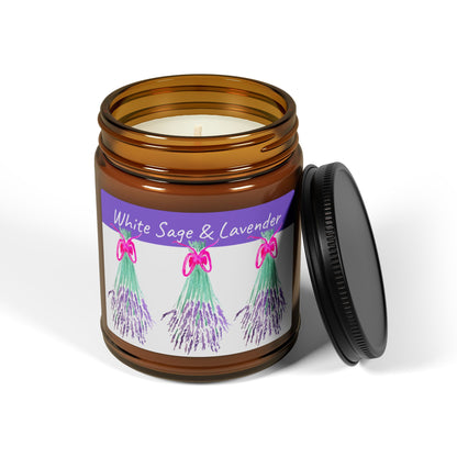 Scented Soy Candle (Multi-Size, Amber Jar)