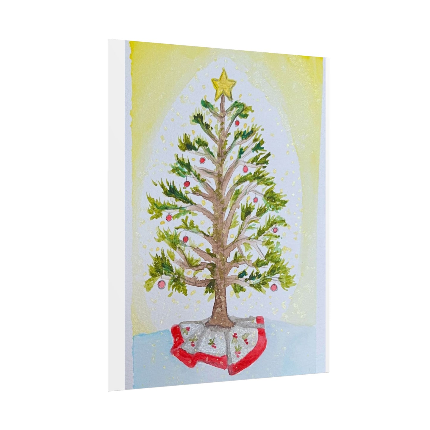 Christmas Tree Rolled Poster - Festive Holiday Decor