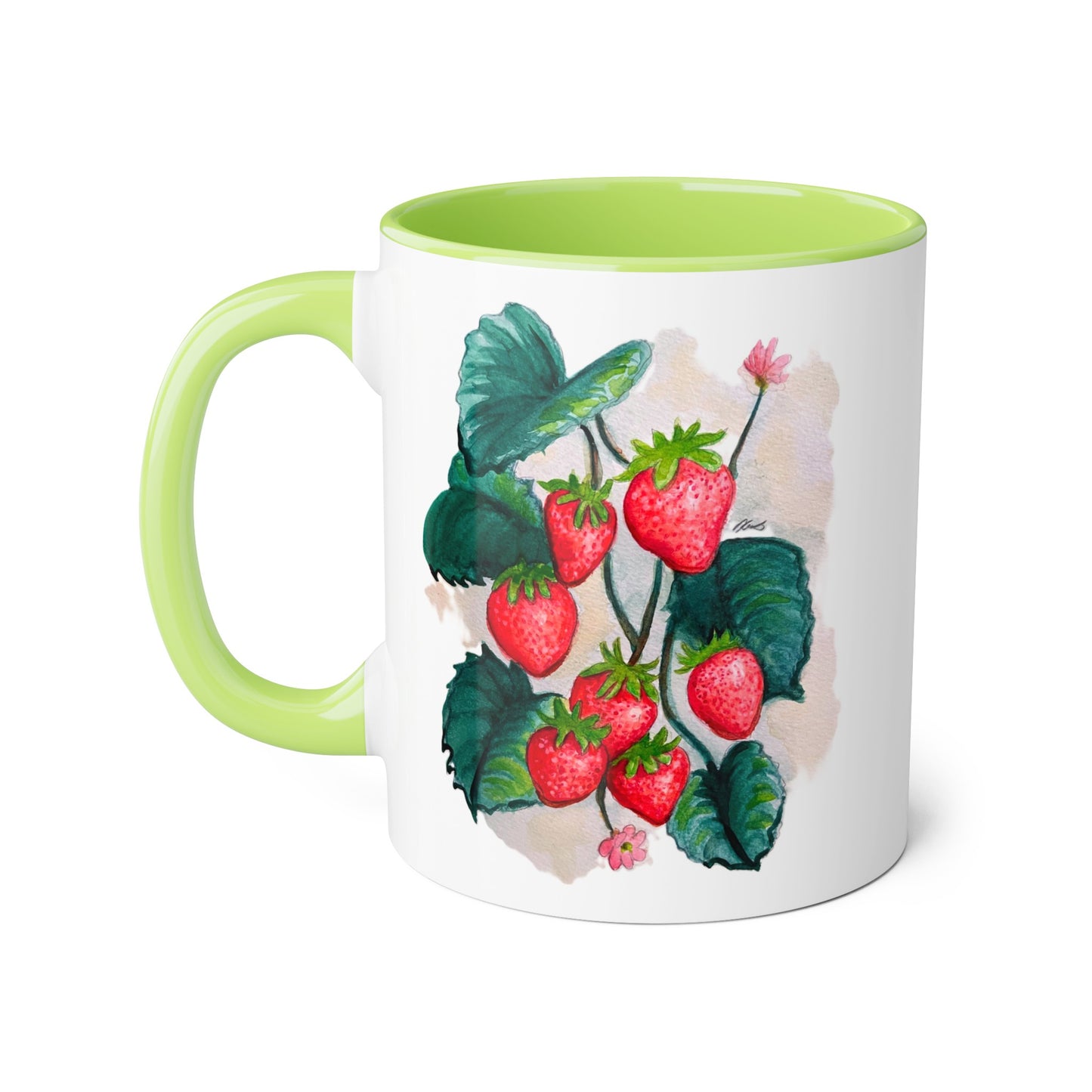 Accent Mugs, 11oz - Strawberries