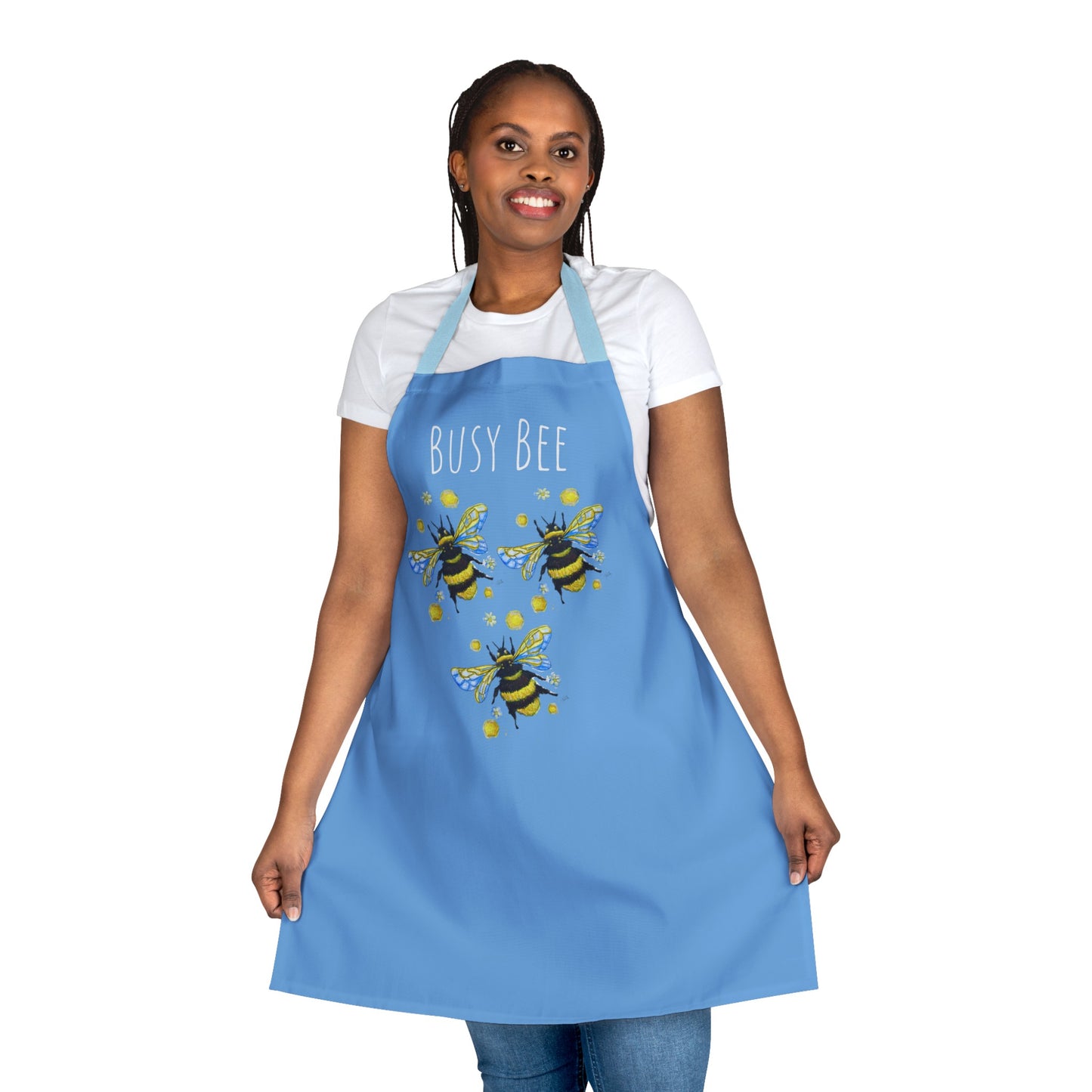 Apron, 5-Color Straps (AOP) - Bees