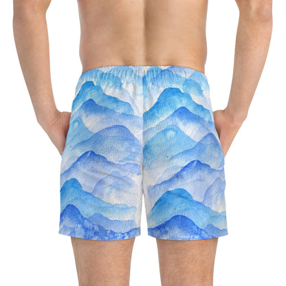 Swim Trunks (AOP) - Coastal accent