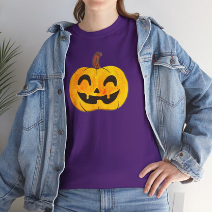 Unisex Heavy Cotton Tee - Pumpkin smile