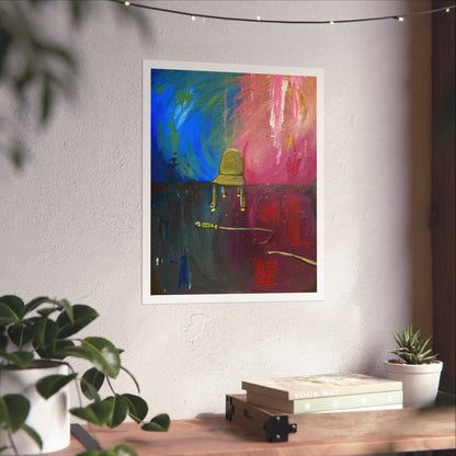 Vertical Matte Print - 'Emotions' Acrylic Painting by Kathrine Plouffe