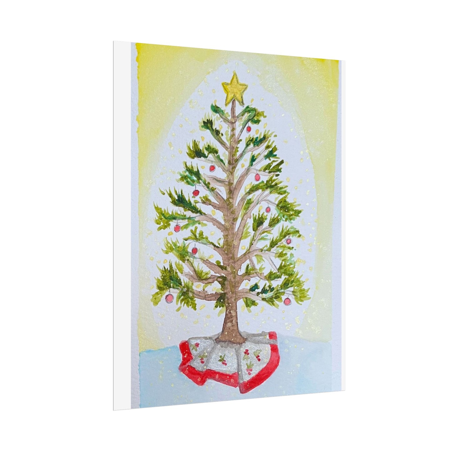 Christmas Tree Rolled Poster - Festive Holiday Decor