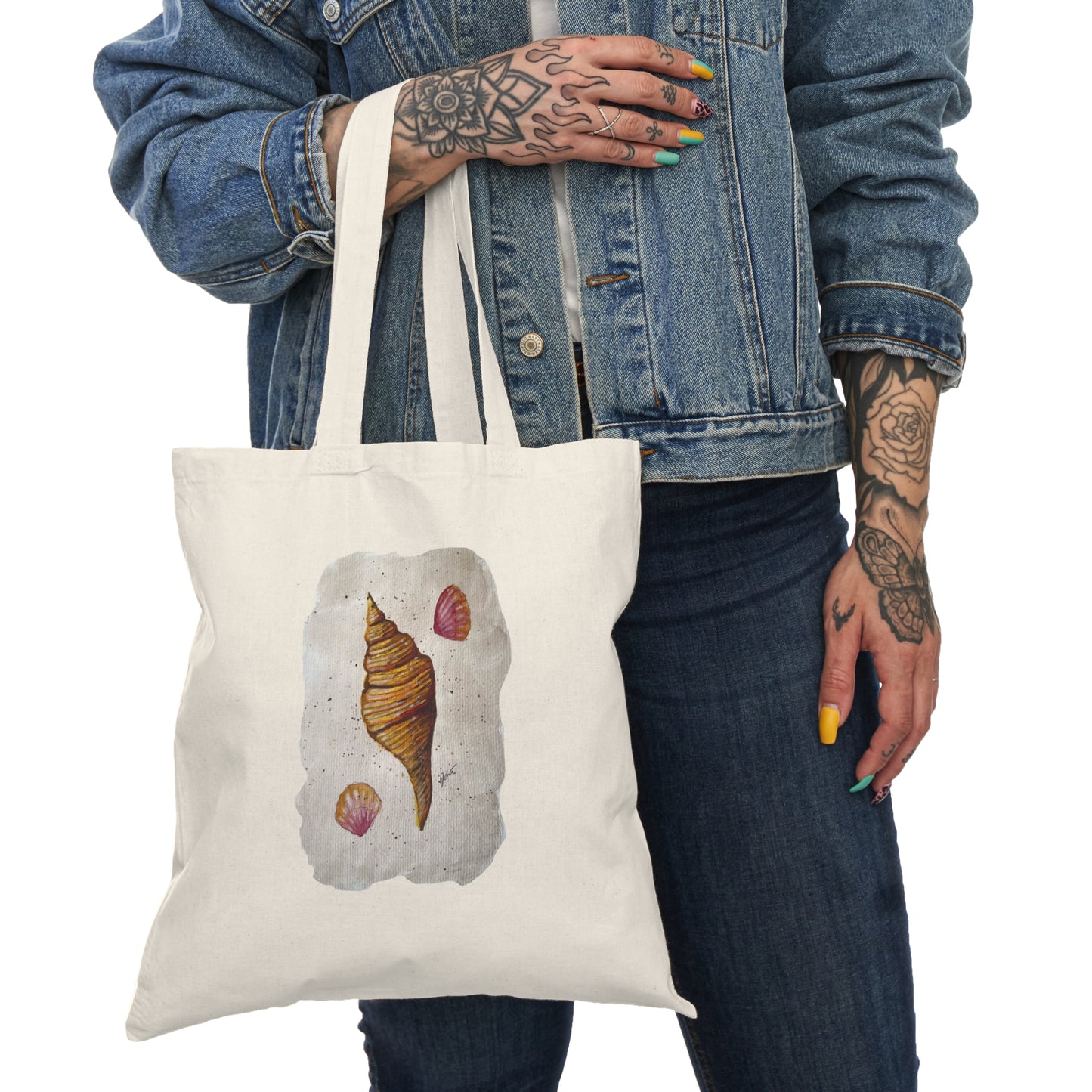 Natural Tote Bag - Sea Shell