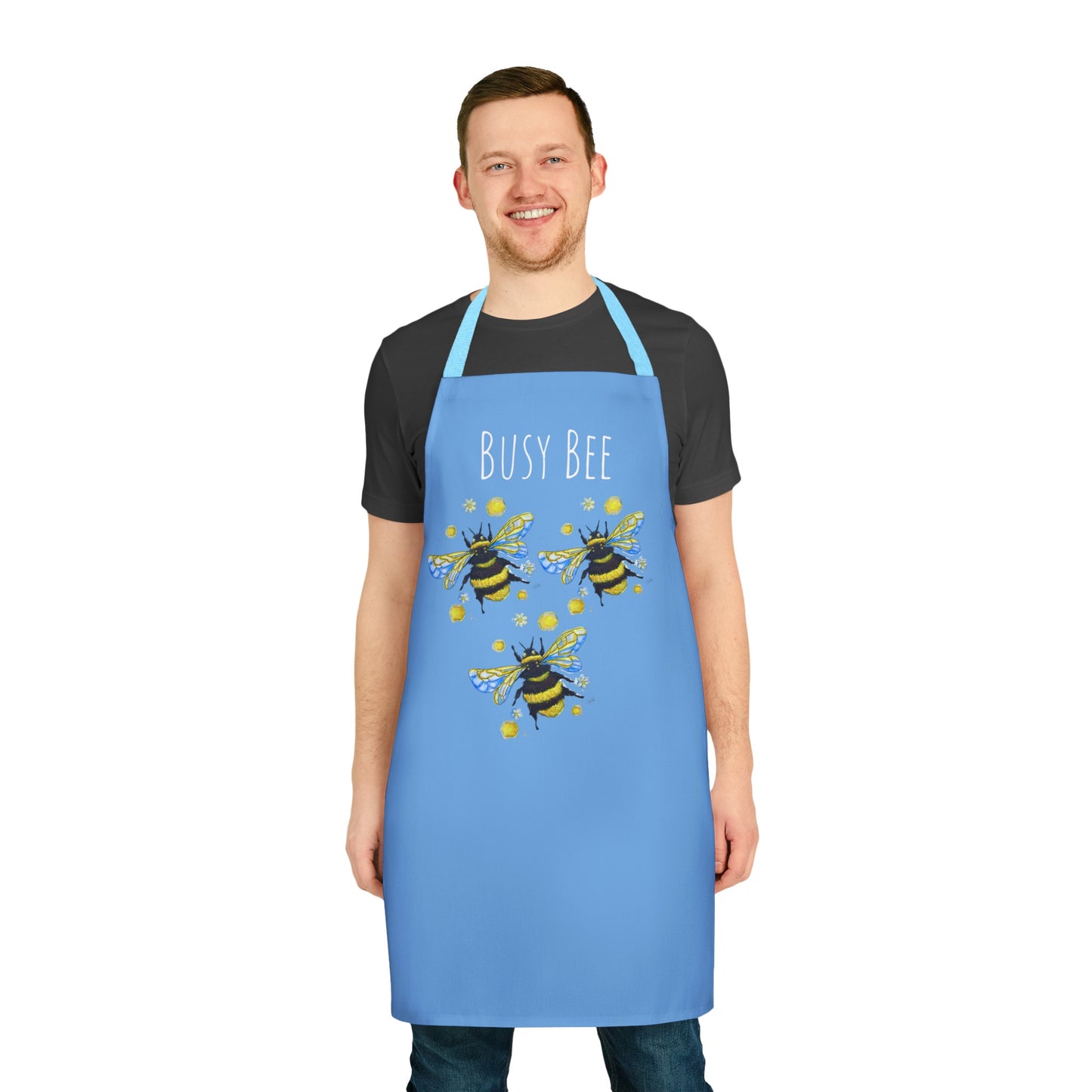 Apron, 5-Color Straps (AOP) - Bees