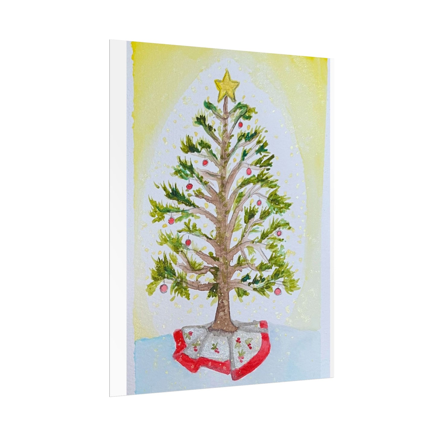 Christmas Tree Rolled Poster - Festive Holiday Decor