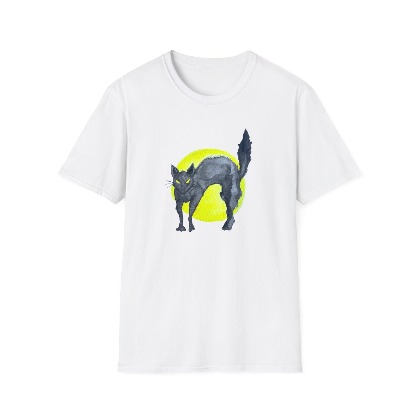 Unisex Softstyle T-Shirt - Cat moon