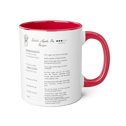 Accent Mugs, 11oz - Apple pie recipe