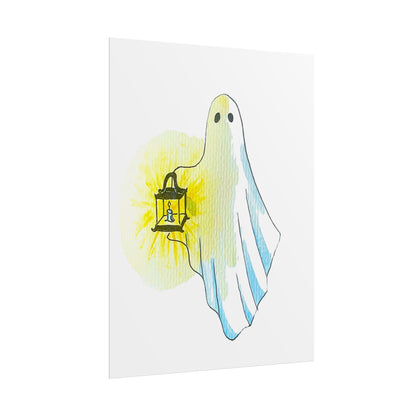 Rolled Posters - colored ghost