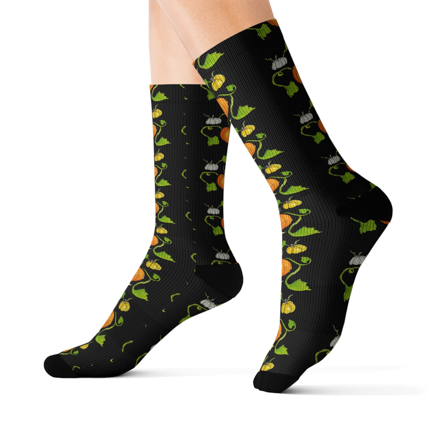 Sublimation Socks - Pumpkin black