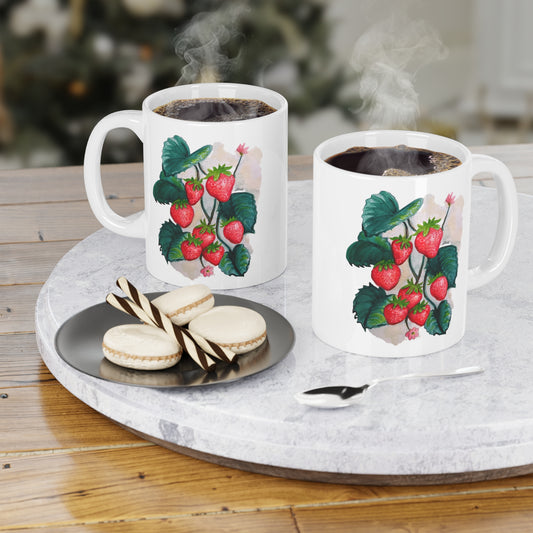 Ceramic Mugs (11oz\15oz\20oz) - Strawberry