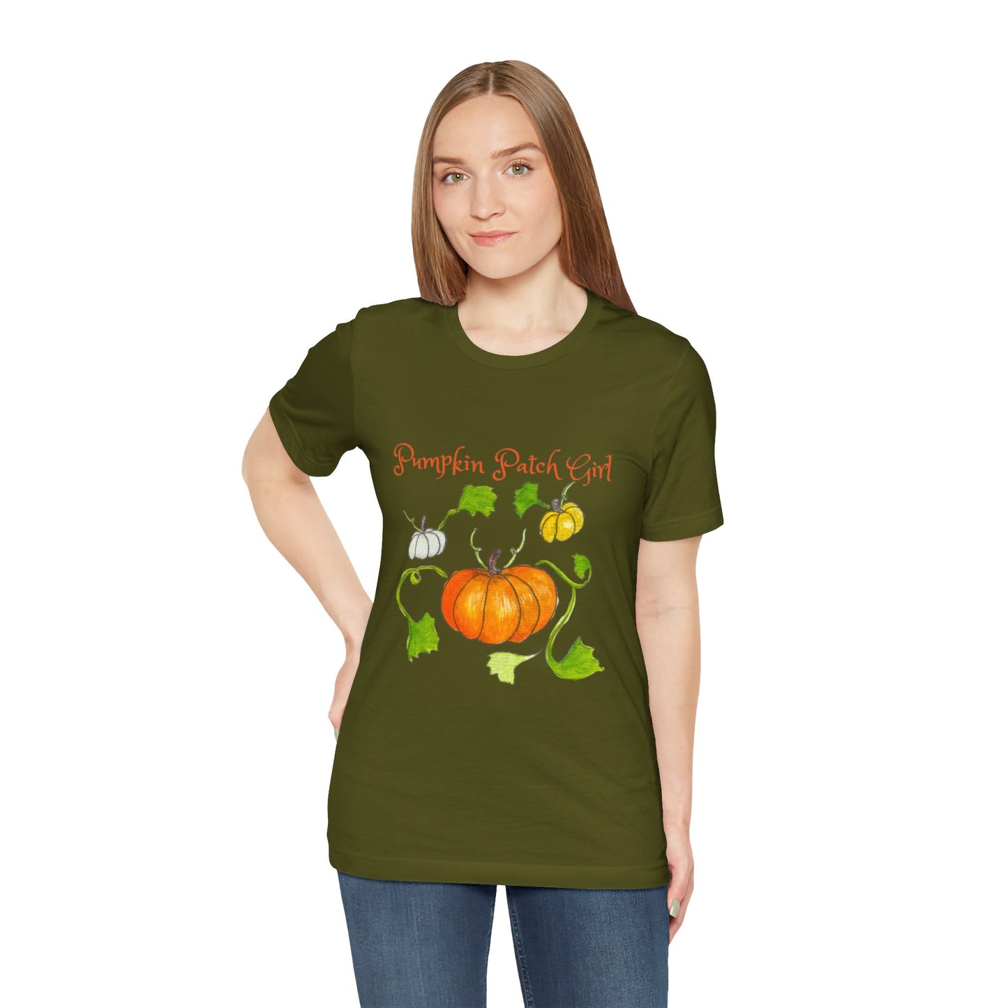 Unisex Jersey Short Sleeve Tee - Pumpkin patch Girl