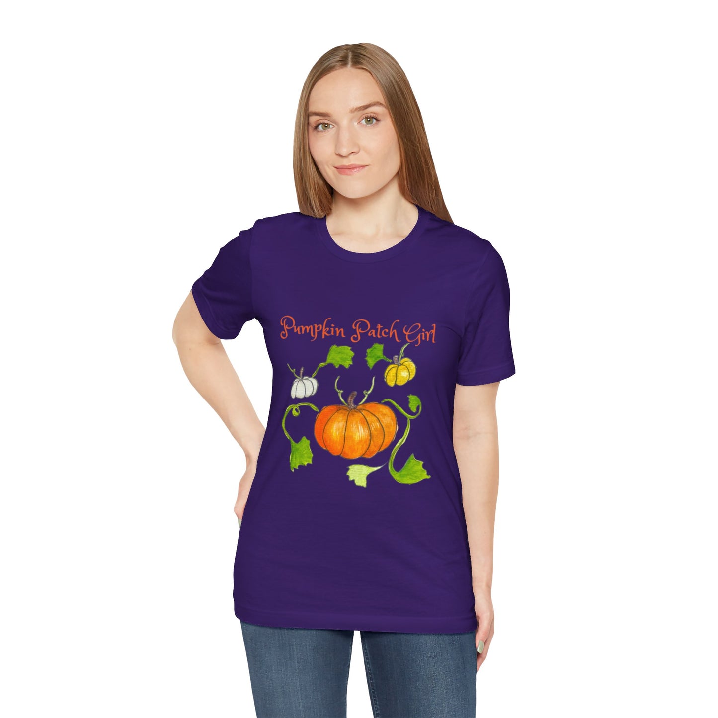 Unisex Jersey Short Sleeve Tee - Pumpkin patch Girl