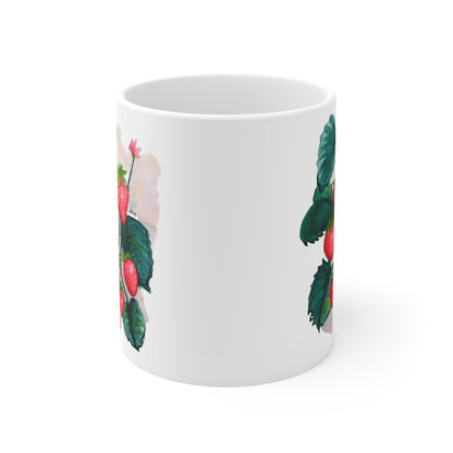 Ceramic Mugs (11oz\15oz\20oz) - Strawberry