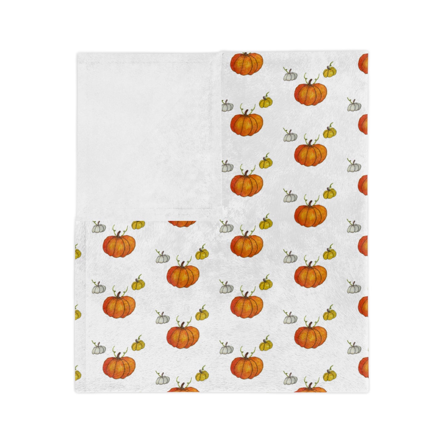 Velveteen Microfiber Blanket- pumpkins