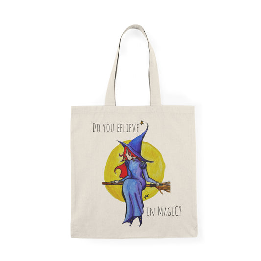 Natural Tote Bag - Witch