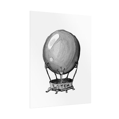 Rolled Posters - Crystal ball B&W