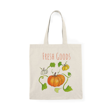 Natural Tote Bag - Pumpkin